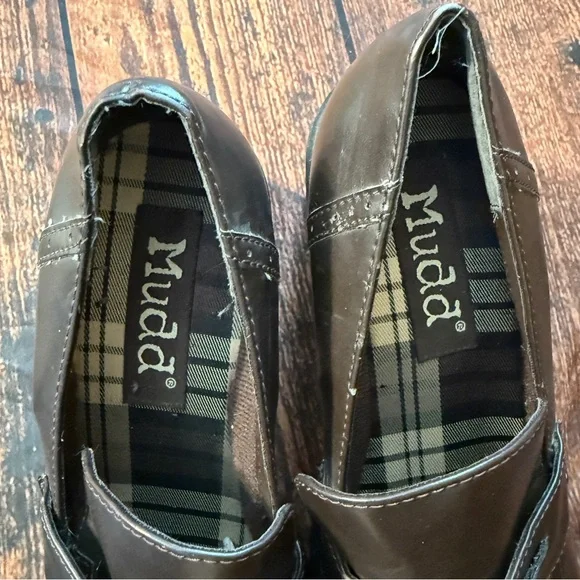 Vintage 90s Mudd Chunky Platform Loafers 🤎 Dark Academia // Size 10 - Picture 5 of 7